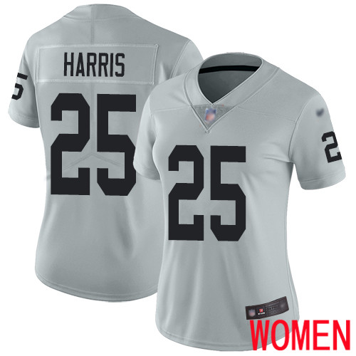 Oakland Raiders Limited Silver Women Erik Harris Jersey NFL Football #25 Inverted Legend Jersey->youth nfl jersey->Youth Jersey